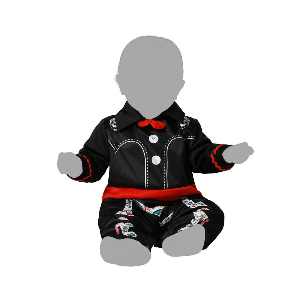 Costume per Neonati Scheletro + 24 Mesi